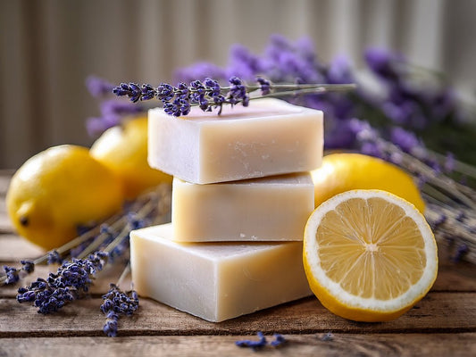 Natural Goat Milk Soap - Lemon & Lavender - 99 Oaks Farm