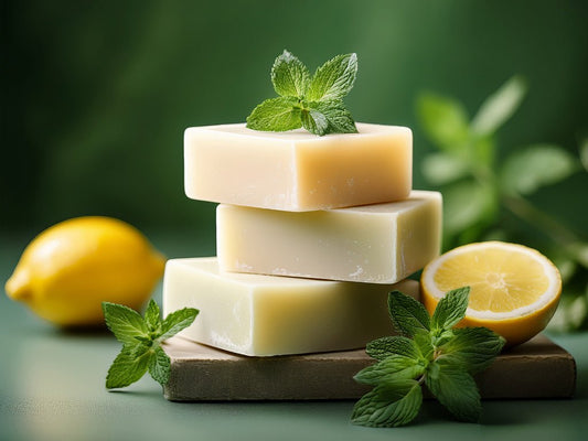 Natural Goat Milk Soap - Lemon & Spearmint - 99 Oaks Farm