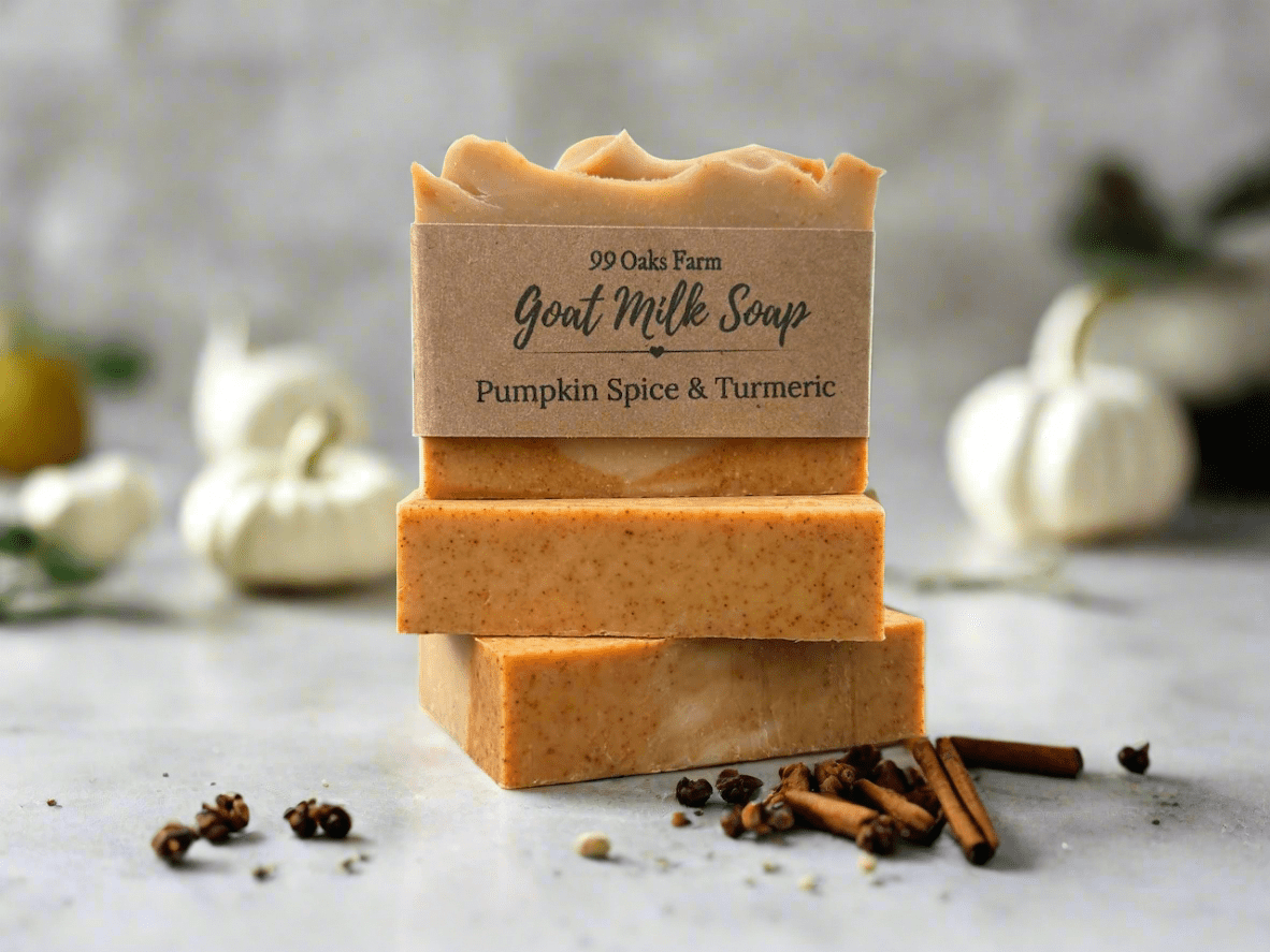 Pumpkin Spice Goat Milk Soap (Set) - 99 Oaks Farm