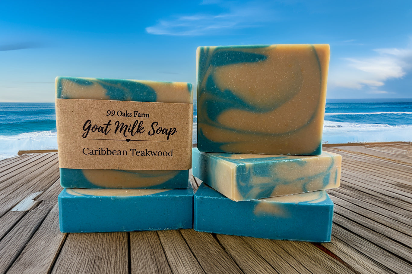 Caribbean Teakwood Goat Milk Soap - 99 Oaks Farm