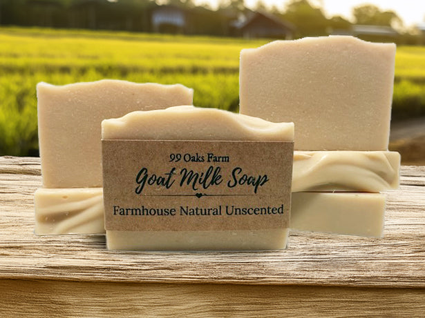 Farmhouse Natural Unscented Goat Milk Soap