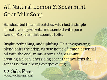 Lemon + Mint Goat Milk & Tallow Soap