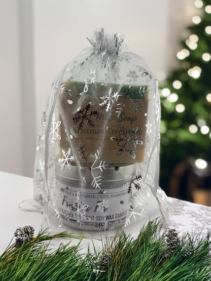 Christmas Tree Farm Soap & Candle Gift Set