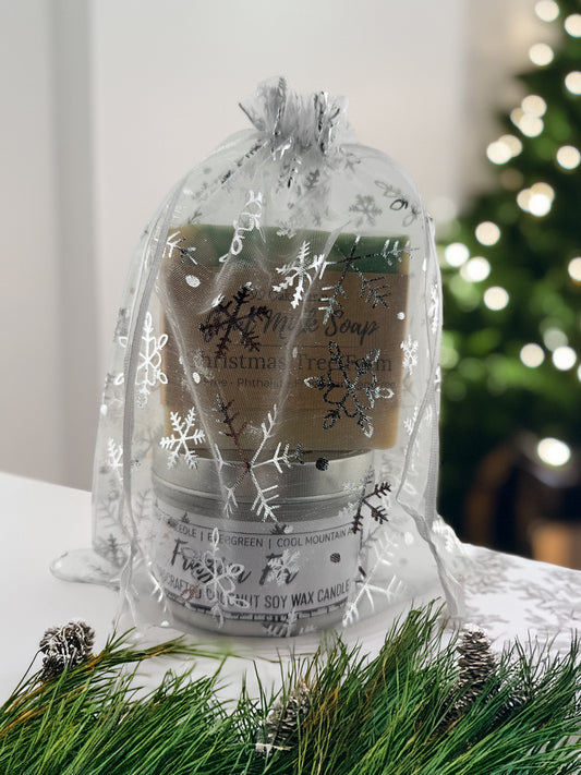 Christmas Tree Farm Soap & Candle Gift Set