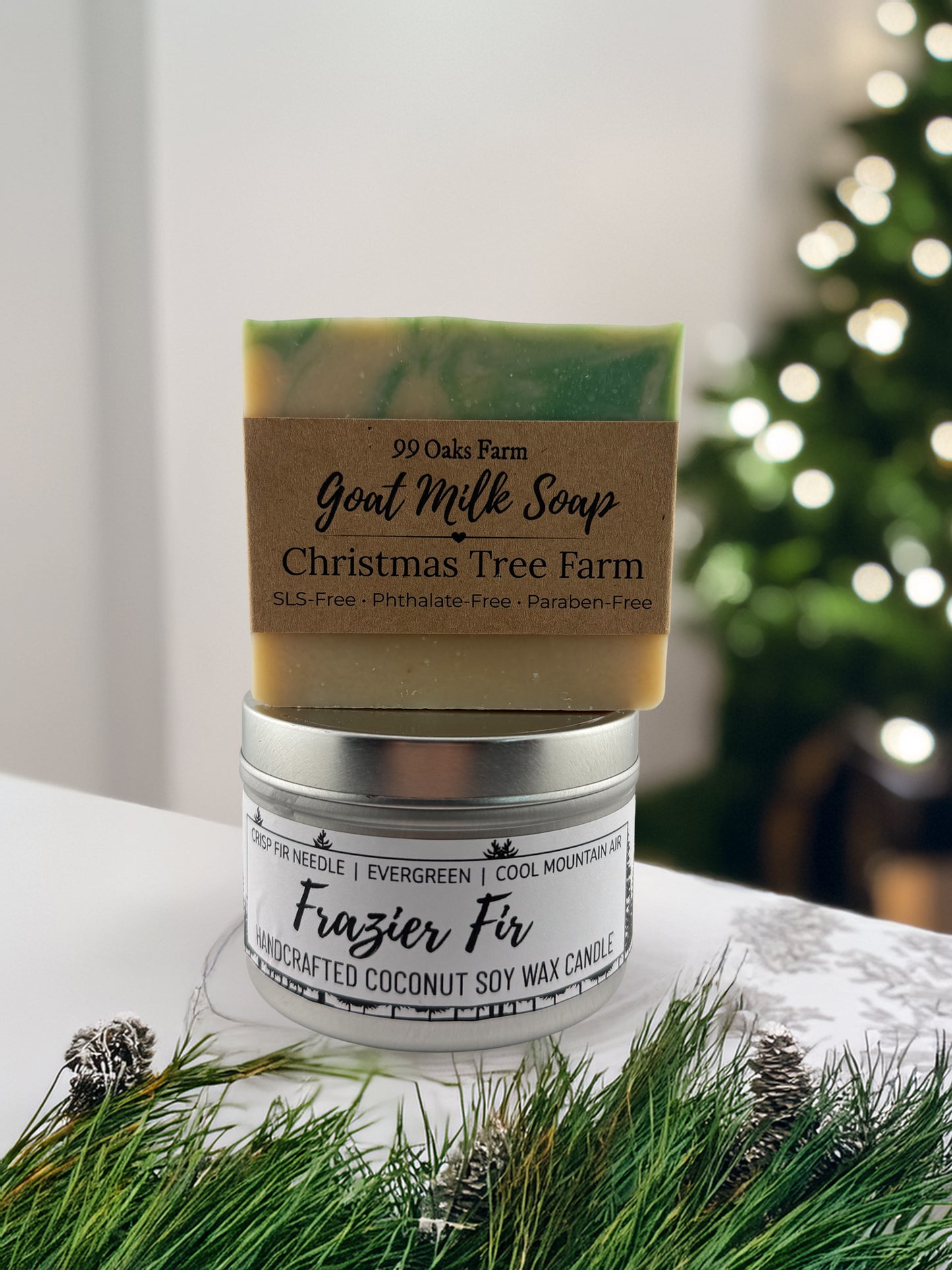 Christmas Tree Farm Soap & Candle Gift Set