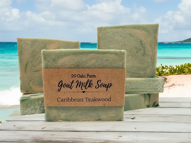 Caribbean Teakwood Goat Milk Soap - 99 Oaks Farm