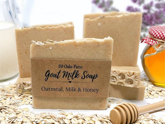 Oatmeal, Milk & Honey Goat Milk Soap - 99 Oaks Farm