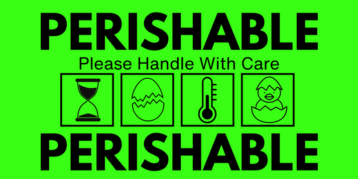 Perishable Shipping Labels