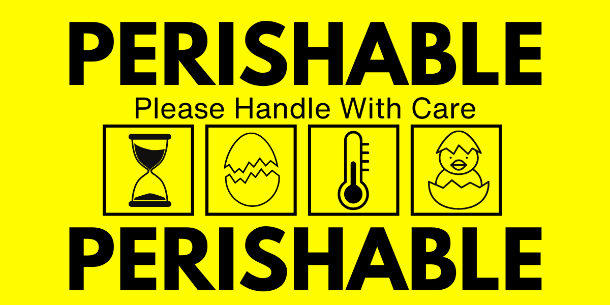 Perishable Shipping Labels